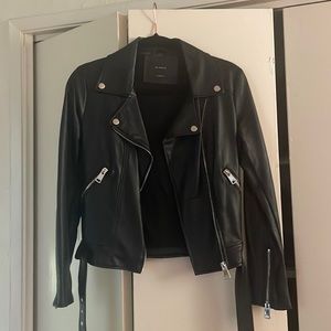 Elodie Faux Leather Moto Jacket